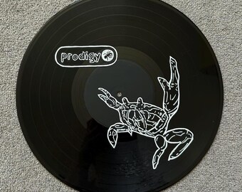 Hand-Painted The Prodigy 'The Fat of the Land' Vinyl Record – Wall Decor (12 Inch)