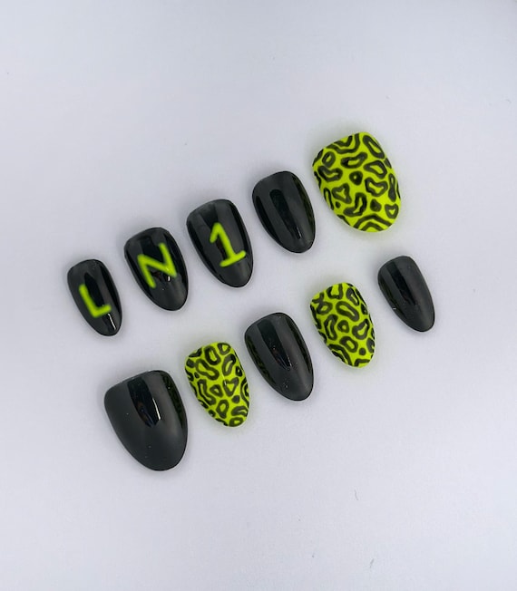 Lando Norris Inspired LN1 Gel-X Press-on Nails, F1 Nail Set, HEMA + TPO free