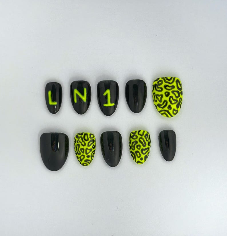 Lando Norris Inspired LN1 Gel-X Press-on Nails, F1 Nail Set, HEMA + TPO free bild 2