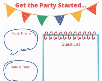 Party Planning Printables