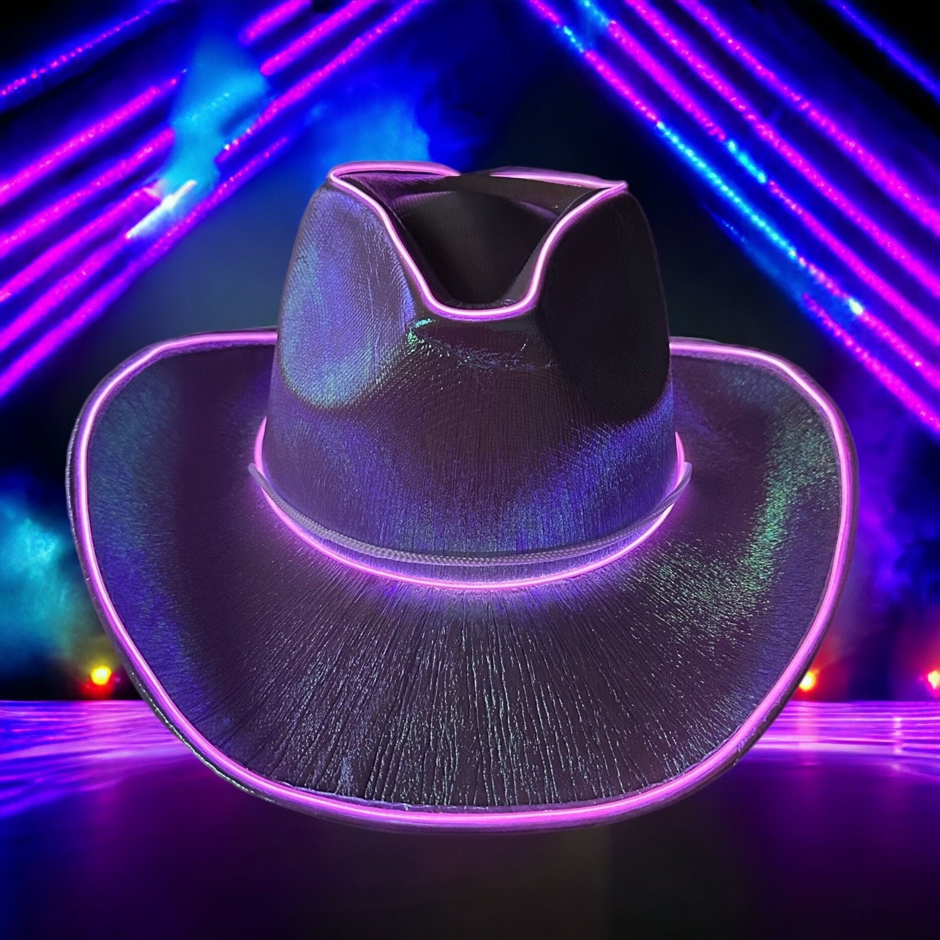 Led on sale rave hat