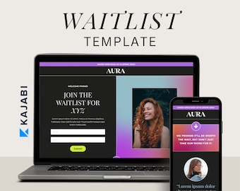 Kajabi Waitlist Page Template Kajabi Template Waitlist Kajabi Coaching Template Sales Page Kajabi Coach Sales Page Waitlist Template