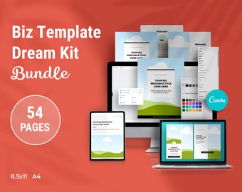 Canva Ebook Template Bundle: Lead Magnet & Workbook (Digital Download)
