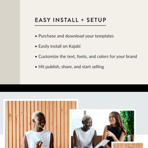 Kajabi opt-in page template for online course creators, online educators, coaches, consultants, digital product sellers, and more. Use for your freebie or lead magnet. Get the matching Kajabi sales page, waitlist, website template, and course theme.