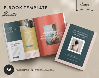 Digital Course Workbook Template Canva Coaching Ebook Template Canva Lead Magnet Template Canva Course Workbook CoachTemplate Canva E-Book