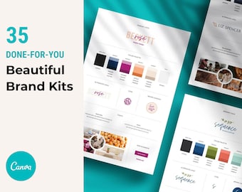 Canva Branding Kit Template: 35 Done-For-You Small Business Designs