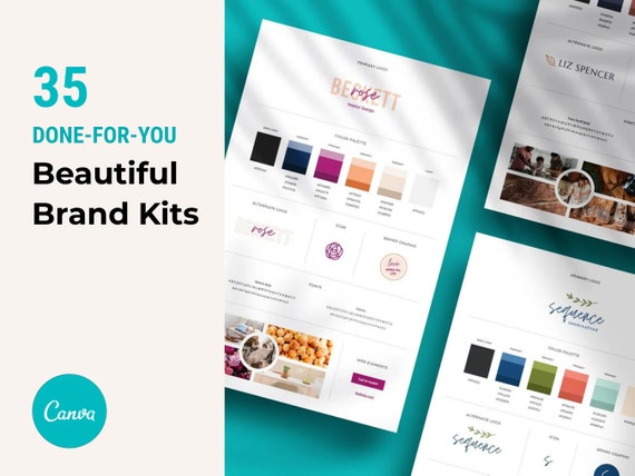 Canva Branding Kit Template: 35 Done-For-You Small Business Designs