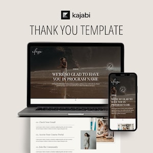 Kajabi Thank You Page Template: Eloise Feminine Design