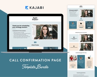 Kajabi Call Confirmation Page Template Coaching Sales Funnel Bundle Kajabi Theme Course Kajabi Website Template Kajabi Sales Page Template