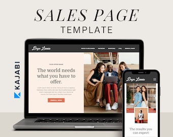 Kajabi Sales Page Template Kajabi Template Salespage Kajabi Coaching Template Sales Page Kajabi Sales Funnel Template Coach Kajabi Funnel