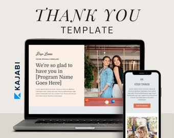 Kajabi Thank You Page Kajabi Coaching Enrollment Confirmation Page Kajabi Purchase Success Page Template Kajabi Coach Landing Page Template