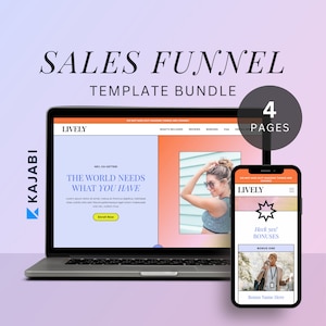 Kajabi Sales Page Template Bundle Kajabi Template Sales Funnel Kajabi Product Sales Page Template Kajabi Sales Page for Coach Landing Page