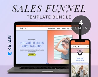 Kajabi Sales Page Template Bundle Kajabi Template Sales Funnel Kajabi Product Sales Page Template Kajabi Sales Page for Coach Landing Page