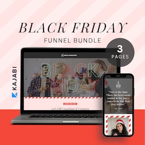 Kajabi Black Friday Sales Page Template Bundle Kajabi Template Sales Funnel Kajabi Product Sales Page Template for Coach Kajabi Landing Page