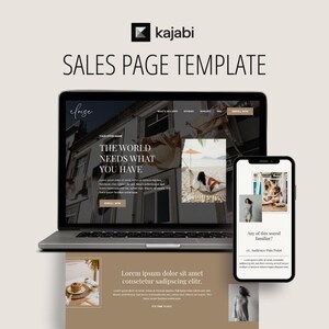 Plantilla de página de ventas de Eloise Kajabi: Diseño personalizable