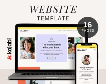 Leila Gray Kajabi Website Template: Coach & Course Creator Theme