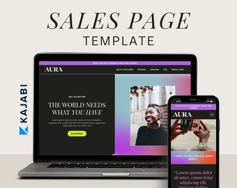 Kajabi Sales Page Template Kajabi Template Product Sales Page Template Kajabi Landing Page Template Sales Page Kajabi Sales Page for Coach