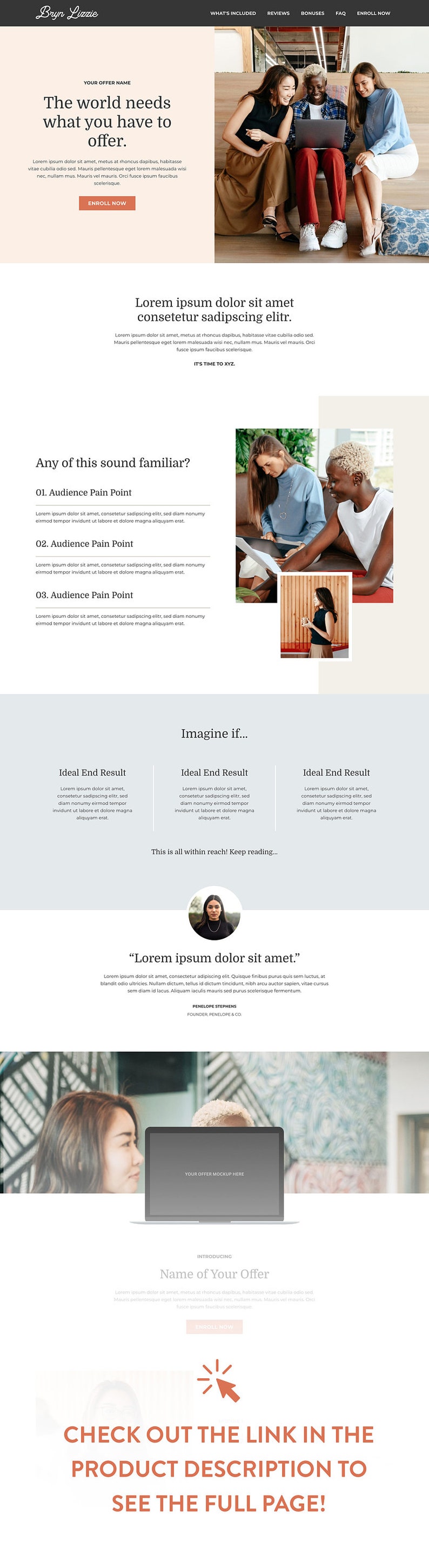 Kajabi Course Sales Page Template Pack Kajabi Landing Page Template Kajabi Course Sales Page Template Pack Kajabi Landing Page Template