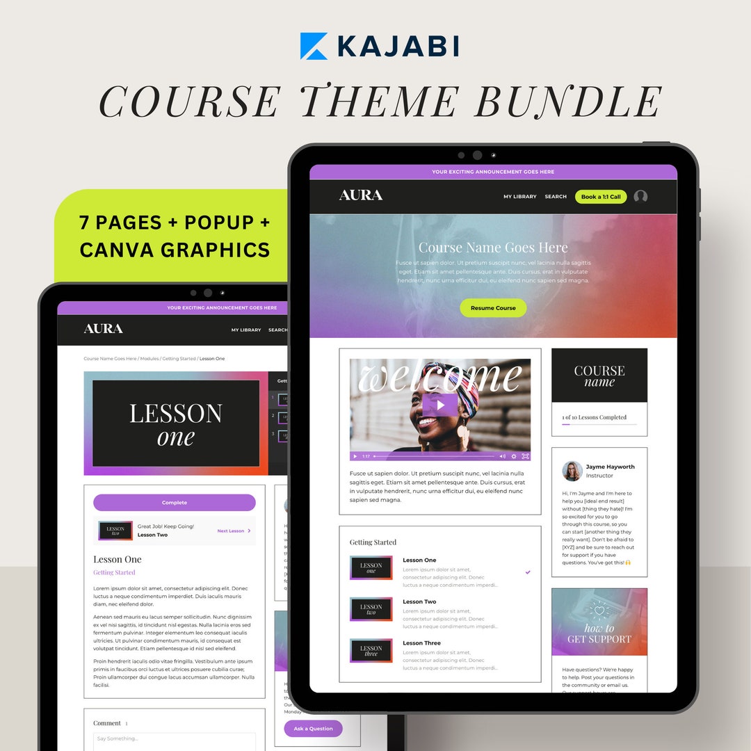 Kajabi Course Template Kajabi Product Theme Kajabi Membership Template Kajabi Course Template Kajabi Product Theme Kajabi Membership Template