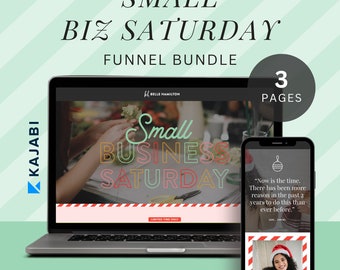 Kajabi Small Business Saturday Sales Page Template Bundle Kajabi Template Sales Funnel Kajabi Product Sales Page Template for Coaches