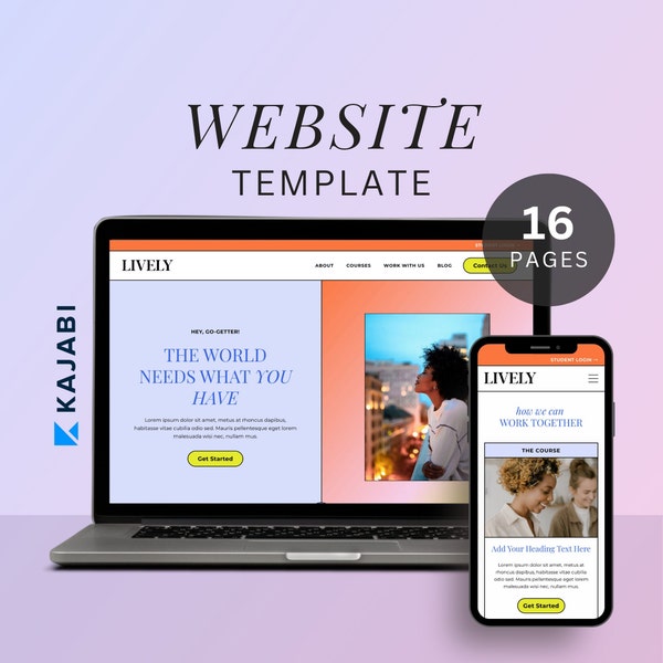 Kajabi Website Template Kajabi Website Theme Kajabi Website Template Coach Kajabi Website Template for Course Creators Kajabi Theme Coaching