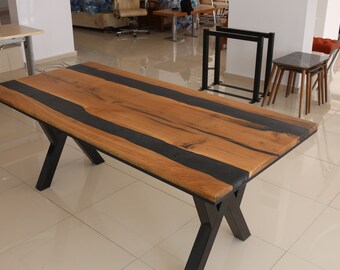 EPOXY RESİN TABLE | Custom To Order Epoxy Table | Epoxy River Table | Epoxy Dining Room Table | Wooden Table | Epoxy Dining Table |