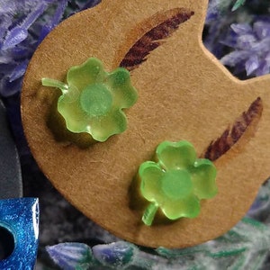 Shamrock Studs, Earrings