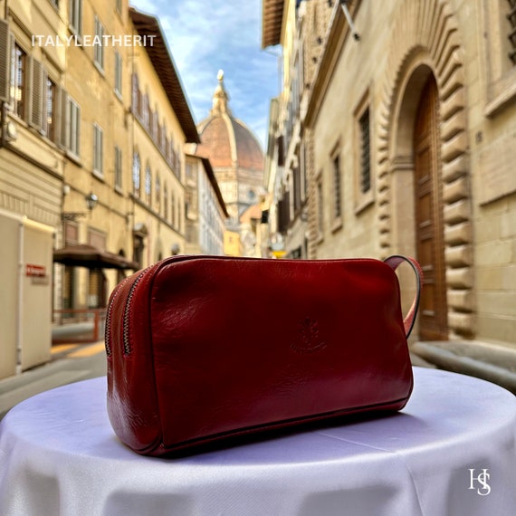 Italian Handmade Leather Toiletry Bags for Unisex Elevate Your Style With Exquisite Craftsmanship Made in Italy Etsy UK