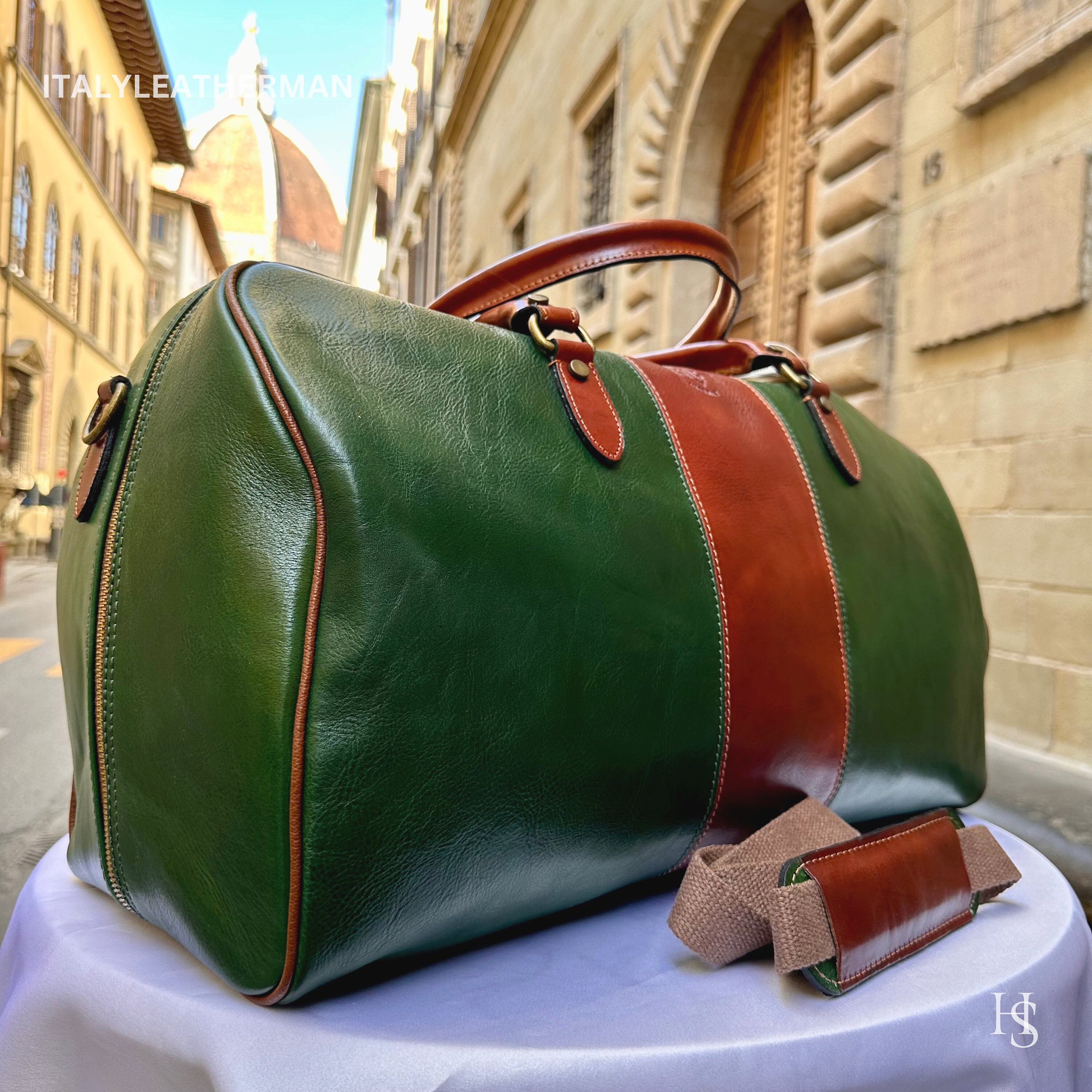 Italian Handmade Leather Travel Bags for Men Elevate Your Etsy