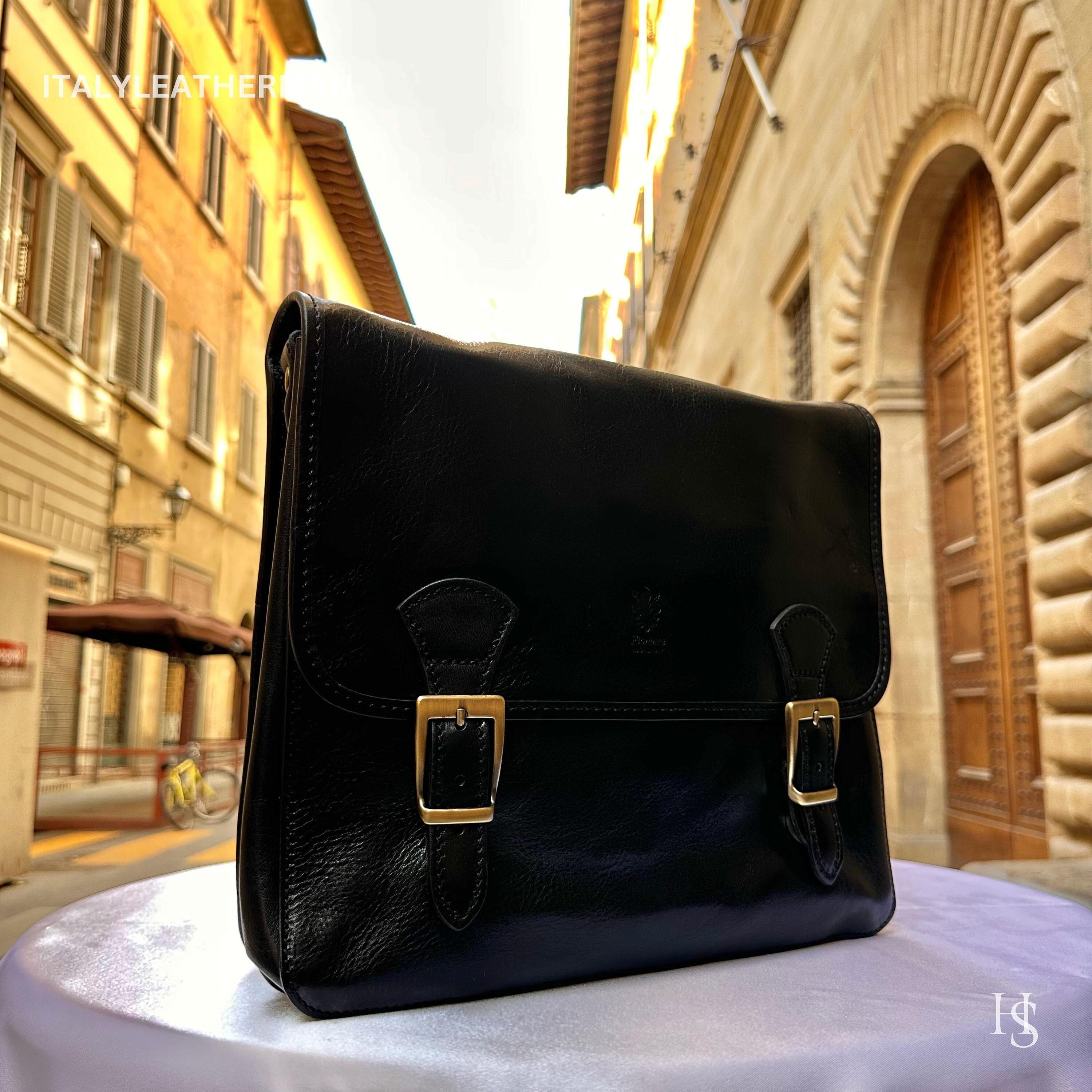 Navy top satchel bag