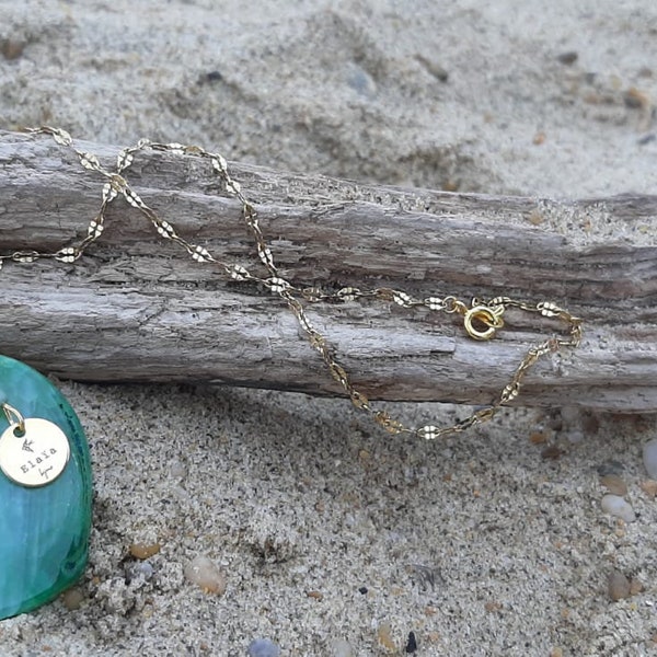 necklace necklace semi precious stone emerald green woman