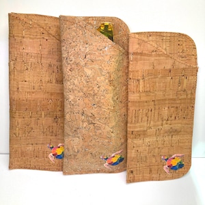 Handcrafted Cork Sunglasses Case: Eco-Friendly Vegan Glasses Pouch