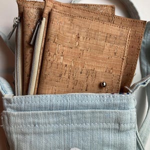 女性用財布 天然コルク財布 女性用 ハンドメイド スタイリッシュ ユニーク 毎日使える マルチポケット 丈夫なギフト 旅行 彼女へのプレゼント 誕生日 ブライダル