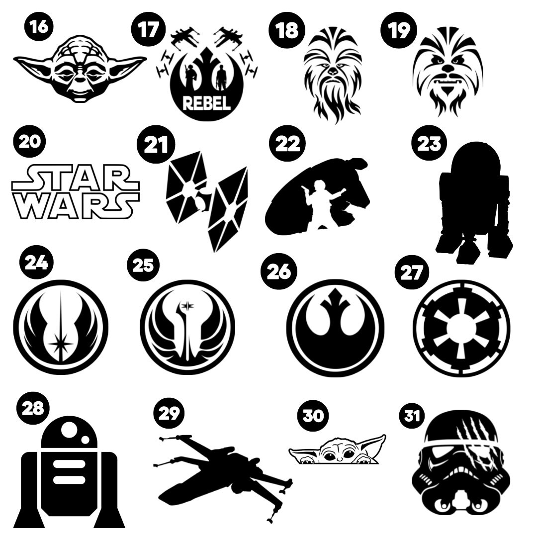 Vinyl Star Wars Decals Etsy