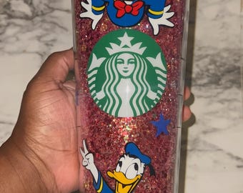 B-Grade Rhinestone Starbucks Tumbler: 24oz Acrylic Cup