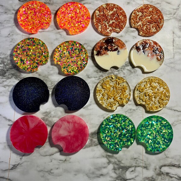 Resin Car Coaster Etsy