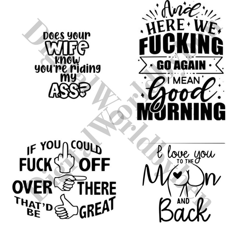 Adult Svg Bundle svg files funny svg file - svg - novelty svg - svg download - adults svg - rude svg - bitch svg - svg bundle image 2