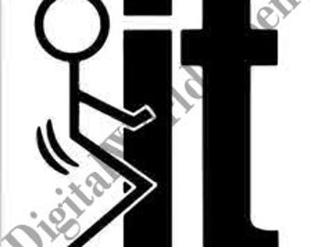 F It Instant Download SVG, Digital Download Rude Svg