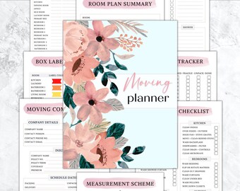 Lilac Moving Planner | Professional Moving Planner | Real-estate Planner | Apartment Planner | Moving Checklist | Digital Moving Planner