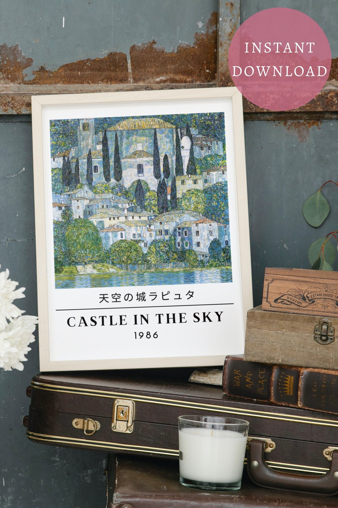 Studio Ghibli Poster Ghibli Inspired Art Ghibli Gift Castle in the Sky