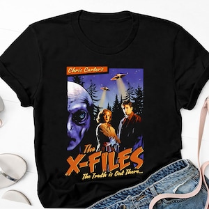 Vintage Poster The X-Files The Truth Is Out There T-Shirt, The X Files Movie Shirt Fan Gift, Mulder And Scully Shirt, Alien Shirt, UFO Shirt