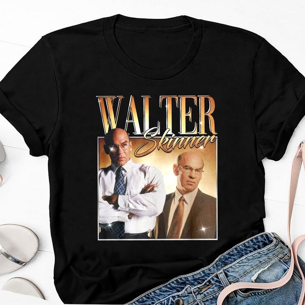 Le T-shirt vintage X-Files Mitch Pileggi Walter Skinner des années 90, le cadeau de chemise X Files pour les fans, la chemise de film X Files, la chemise graphique The X Files