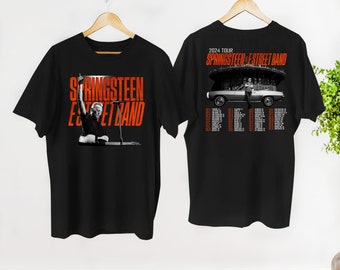 Bruce Springsteen y E Street 2024 Tour Shirt, E Street Shirt, Bruce Springsteen Fan Gift, Rock Tour Shirt, Bruce Springsteen Merch Shirt