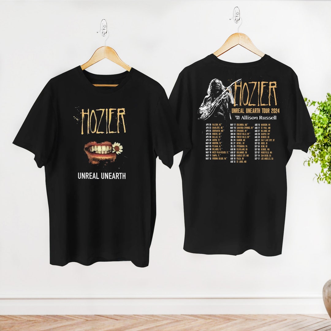 Graphic Hozier Tshirt Hozier Unreal Unearth World Tour 2024 Etsy