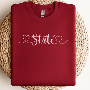 State Crewneck, Ohio Shirt, Columbus, The Ohio, Football Pullover, College Apparel State Sweatshirt, OSU, University Sweater, Gameday Shirt
