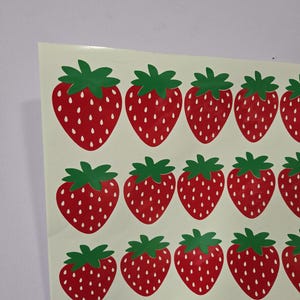 Strawberry Vinyl Decals - Cute Strawberry Car Decals, Sticker for ...