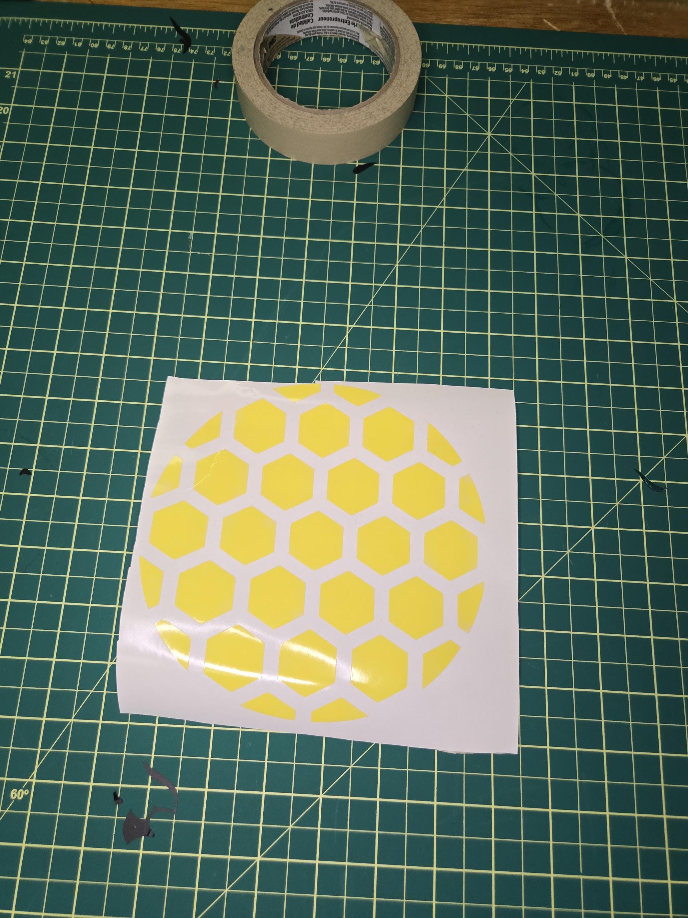 Pattern Vynil Sticker Honeycomb Pattern Fuel Door Decal for Car, Vinyl Sticker for Vehicle ...
