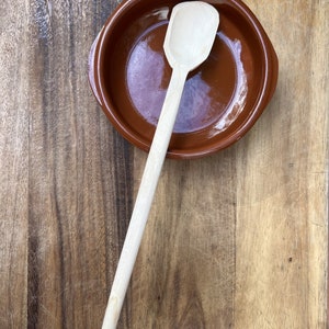 Wooden Salsa Spoon/ Serving Spoon/ Traditional Mexican Ecological Spoon length 12&quot; x width 1.5&quot; Each