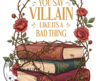 BookTok Villain DTF Transfer: Ready to Press Design