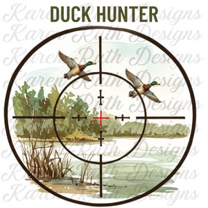Duck Hunter DTF Transfer | Duck Hunting Design for Outdoorsmen | Ready to Press Waterfowl Hunting DTF Transfer for Shirts & Gear